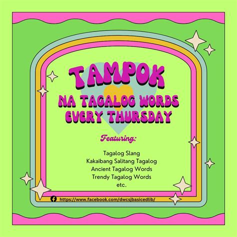 TAMPOK: Tagalog.